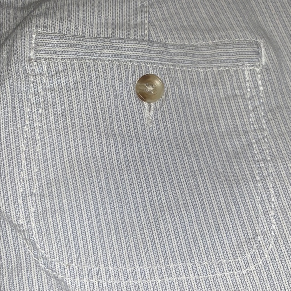 White & Pale Blue Striped Shorts *2 for $5* - Picture 5 of 8